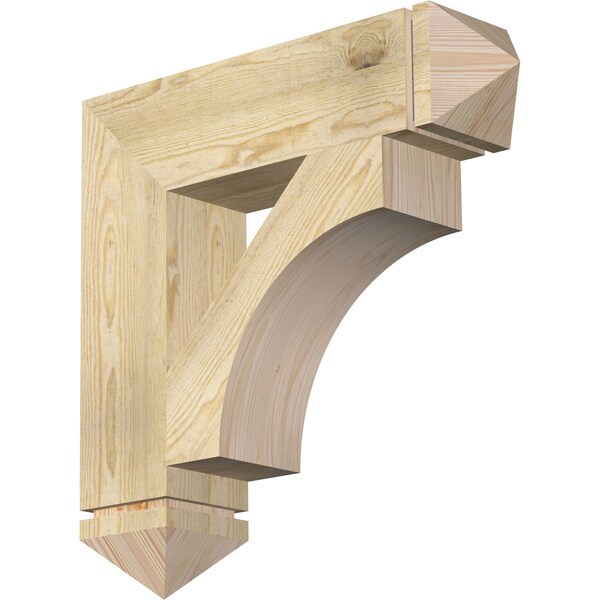 Ekena Millwork Westlake Arts & Crafts Rough Sawn Bracket, Douglas Fir, 6"W x 26"D x 26"H BKT06X26X26WTL03RDF - main